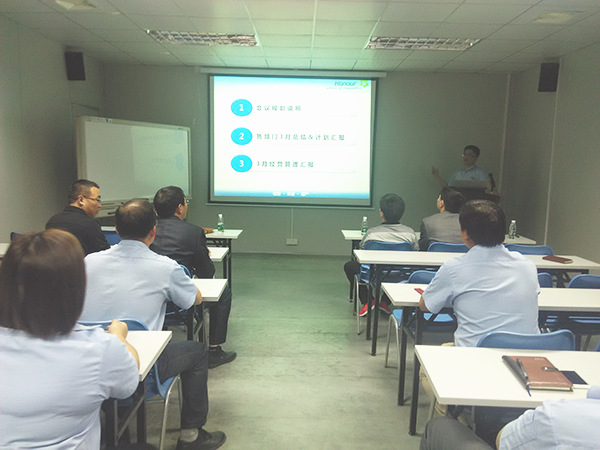 蓝狮注册咨询专家老师主导召开天行健管理升级周例会