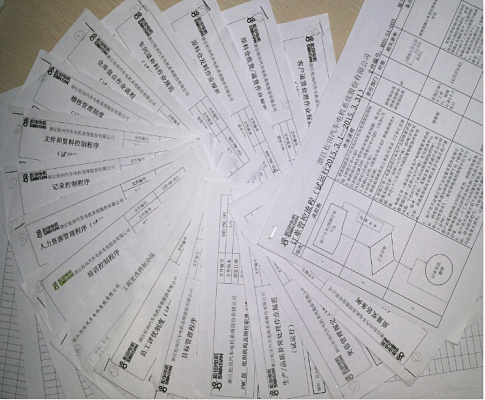 蓝狮注册专家老师在松田企业推行流程制度汇总