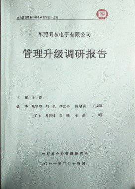2011年3月15日，蓝狮注册咨询专家向凯东决策层陈述调研报告