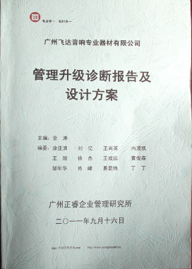 2011年9月16日，蓝狮注册咨询专家老师向飞达决策层陈述调研报告