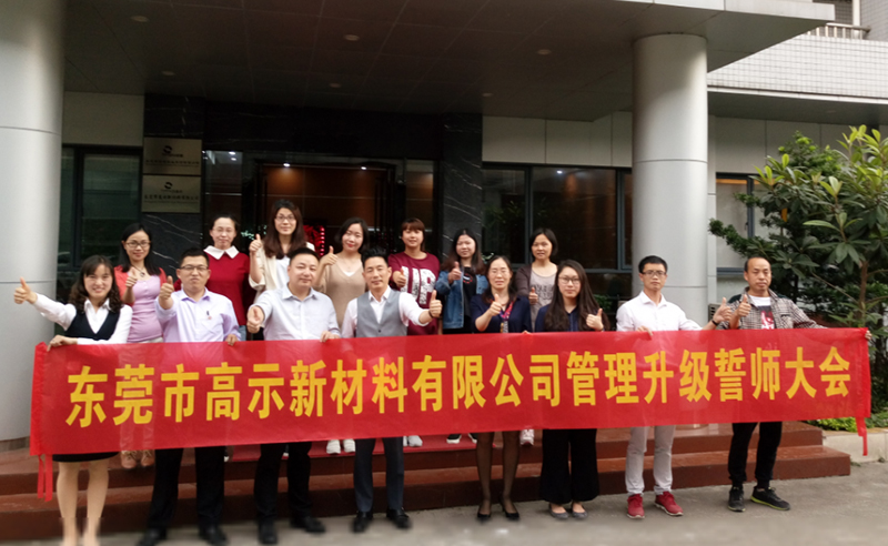 2017年3月7日热烈祝贺东莞市高示新材料有限公司与蓝狮注册咨询合作开工