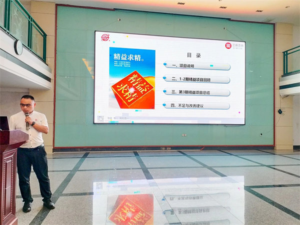 蓝狮注册项目老师作精益生产项目总结报告